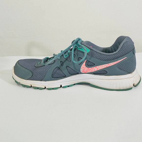 Nike Revolution 2 Running Shoes Gray Pink Aqua Womens 8.5 Sneakers 554902-409 - Picture 3 of 8